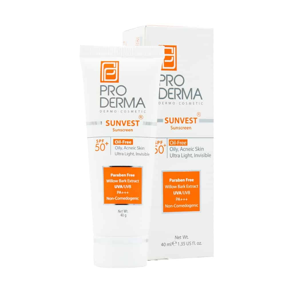کرم ضد آفتاب سان وست پوست چرب SPF50 پرودرما