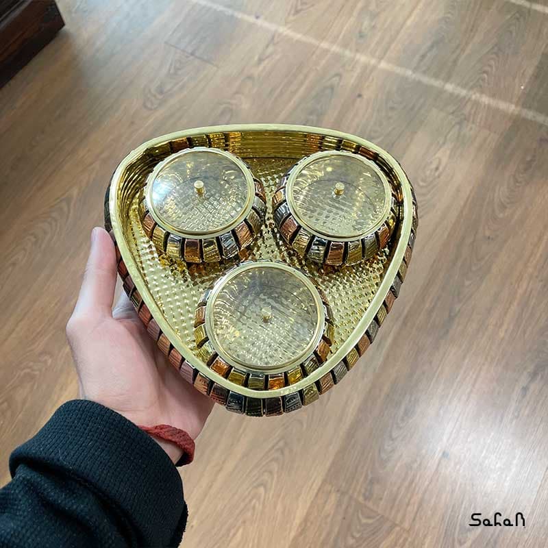 ست اردو خوری چهار تیکه اورانوس مدل مثلث سایز 1 — تصویر ۴