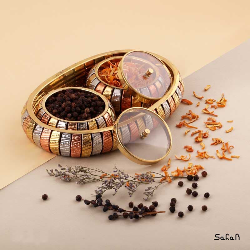ست اردو خوری سه تیکه اورانوس مدل بیضی سایز 1