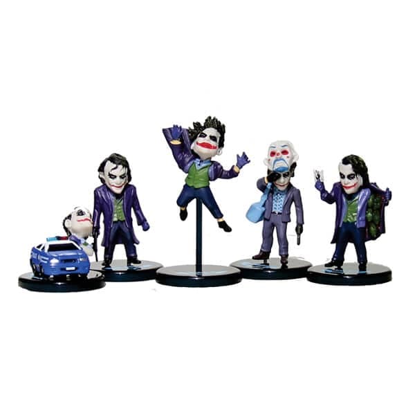اکشن فیگور جوکر هیث لجر بسته ۵ عددی Heath Ledger Joker
