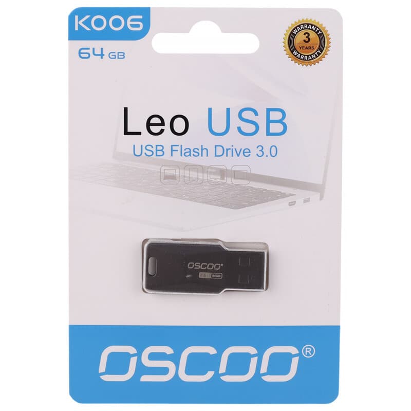 فلش USB3 اسکو مدل Leo K006 ظرفیت 16 گیگابایت — تصویر ۲