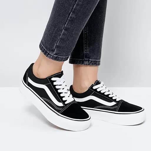 کتونی ونس اولد اسکول Vans Old Skool Black White — تصویر ۳