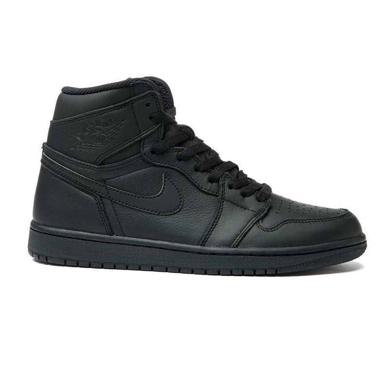 کتونی نایک جردن وان مشکی ساقدار Air Jordan 1 Mid Triple Black — تصویر ۲