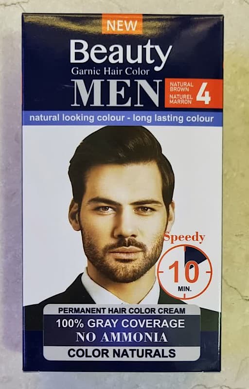 کیت رنگ موی مردانه بیوتی من شماره 4 بدون امونیاک حجم 50میل Beauty MEN