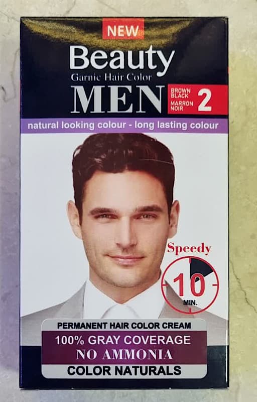 کیت رنگ موی مردانه بیوتی من بدون امونیاک حجم 50میل Beauty MEN — تصویر ۲