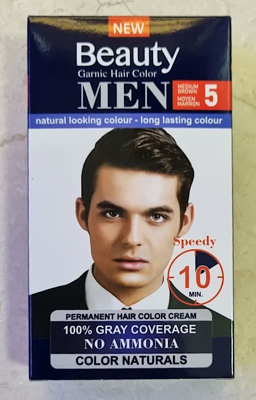 کیت رنگ موی مردانه بیوتی من بدون امونیاک حجم 50میل Beauty MEN — تصویر ۵