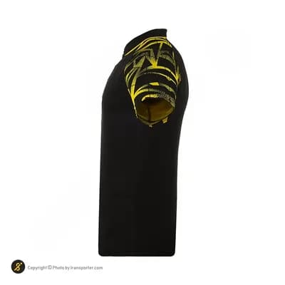 پولوشرت ورزشی مردانه آلشپرت MUH2506-001 | مشکی/زرد — تصویر ۴