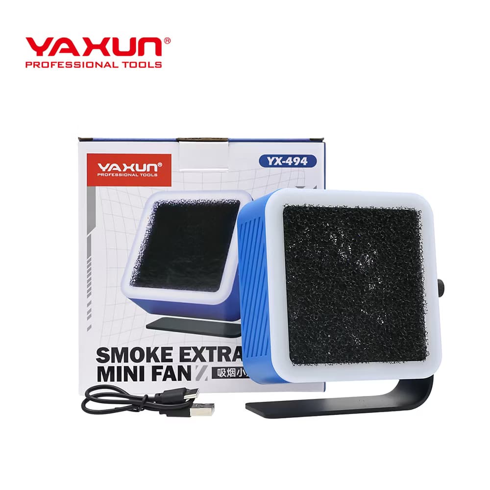 دودگیر و مکنده دود لحیم کاری چراغ دار یاکسون مدل YAXUN YX-494 — تصویر ۵