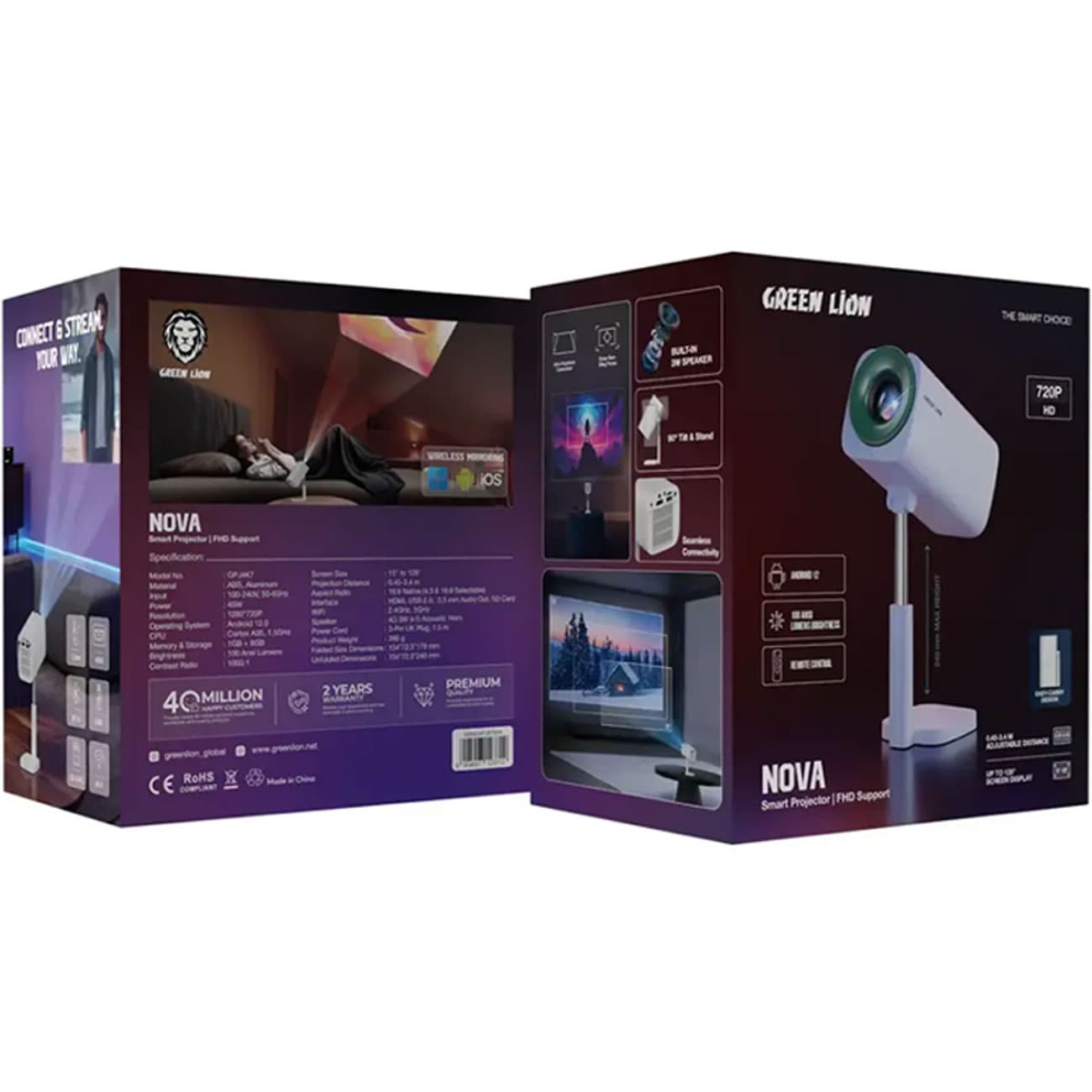 ویدئو پروژکتور گرین لاین Green Lion مدل GPJ4K7 — تصویر ۵