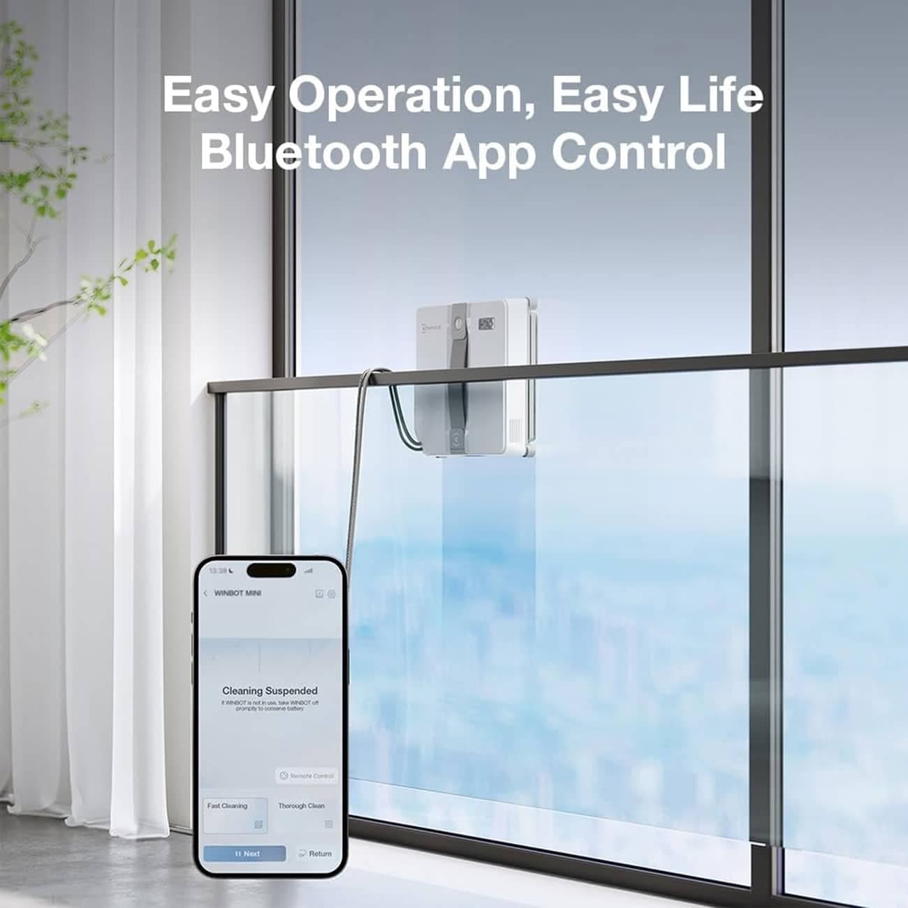 ربات شیشه پاک کن اکووکس ECOVACS مدل WG841-01 با مسیریابی هوشمند — تصویر ۵