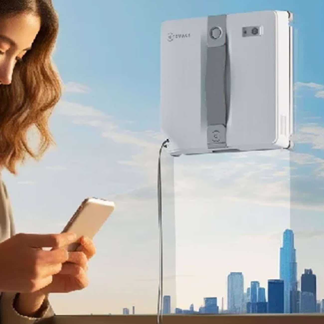 ربات شیشه پاک کن اکووکس ECOVACS مدل WG841-01 با مسیریابی هوشمند — تصویر ۷