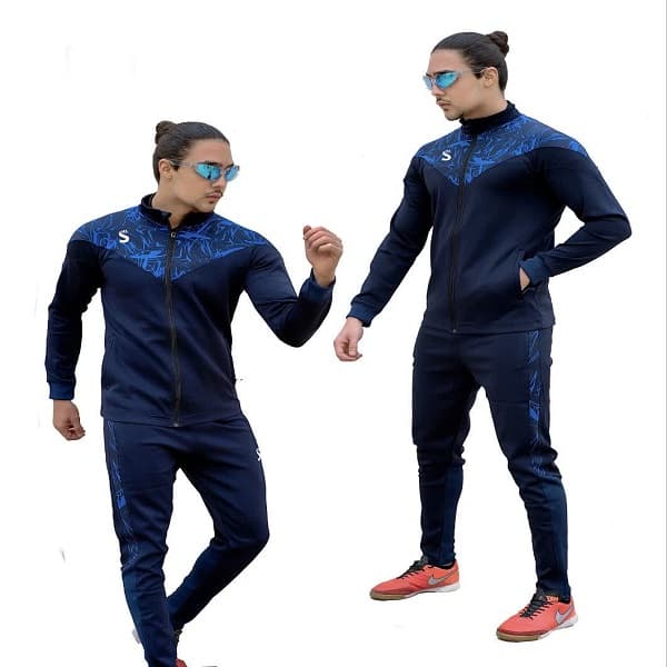 گرمکن شلوار 5119 سورمه ای/فیروزه ای سینا اسپرت (داوری)