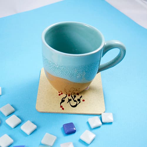 زیر لیوانی طرح آهوی کریسمس — تصویر ۳