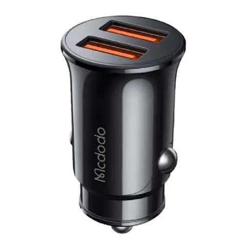 شارژر فندکی دو پورت USB مک‌دودو با توان ۱۲ وات مدل MCDODO CC‑6602