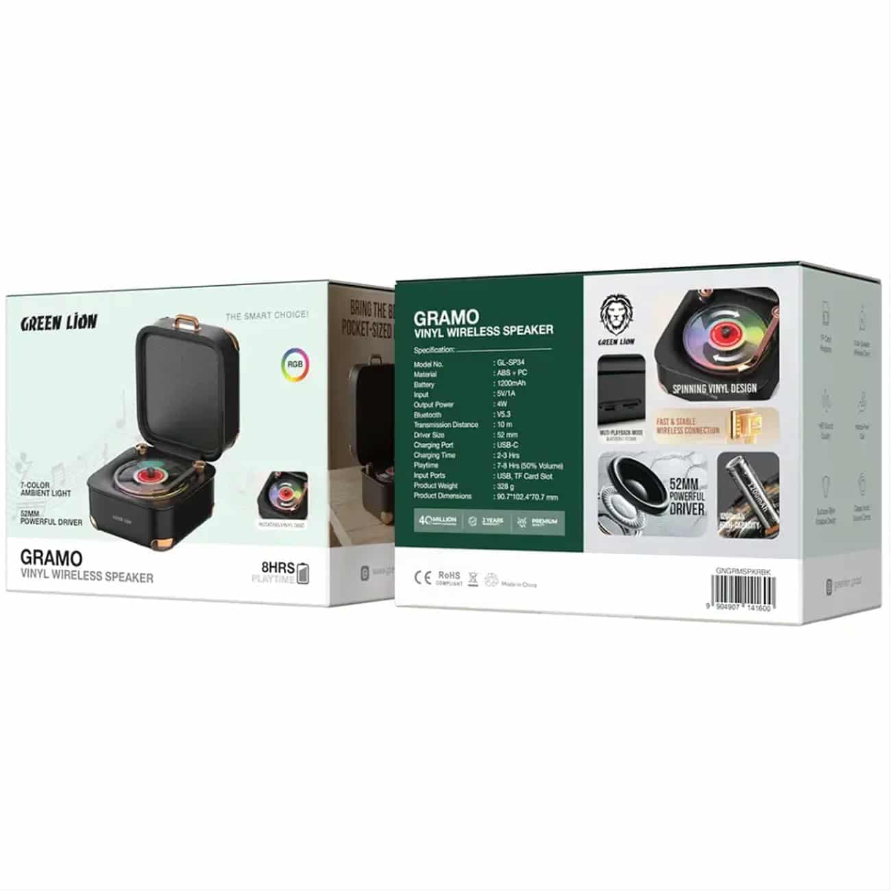 اسپیکر بلوتوثی گرین لاین Green Lion مدل GL-SP34 — تصویر ۷