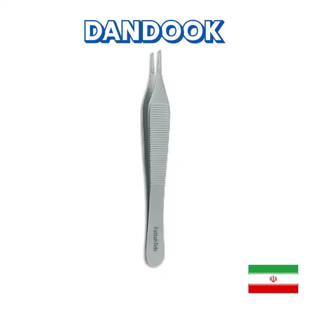 پنس آدسون مستقیم ظریف فتاح طب Adson Straight Delicate Forceps