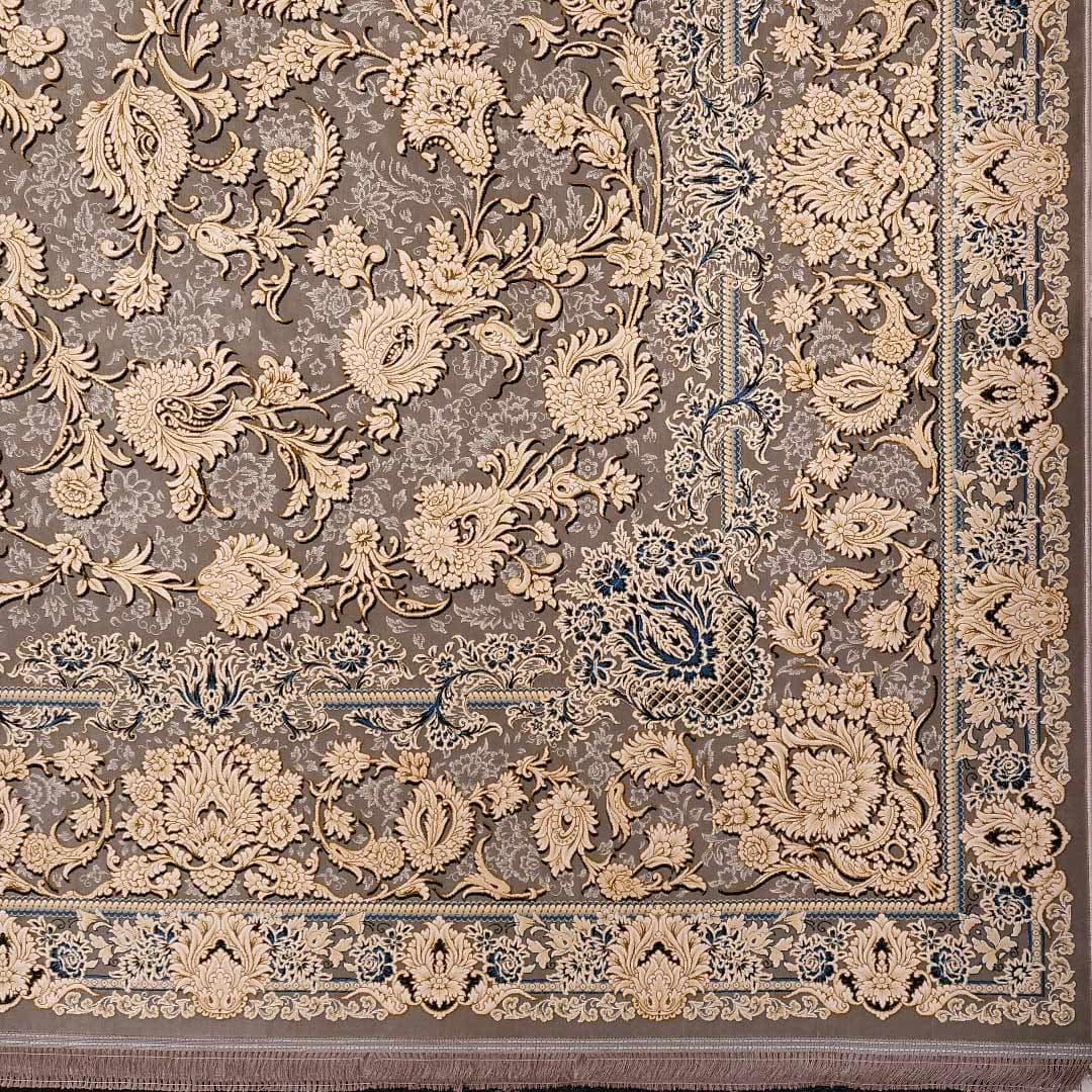 فرش طلاکوب افشان طرح رازقی 1200 شانه گل برجسته کد 30277 — تصویر ۴