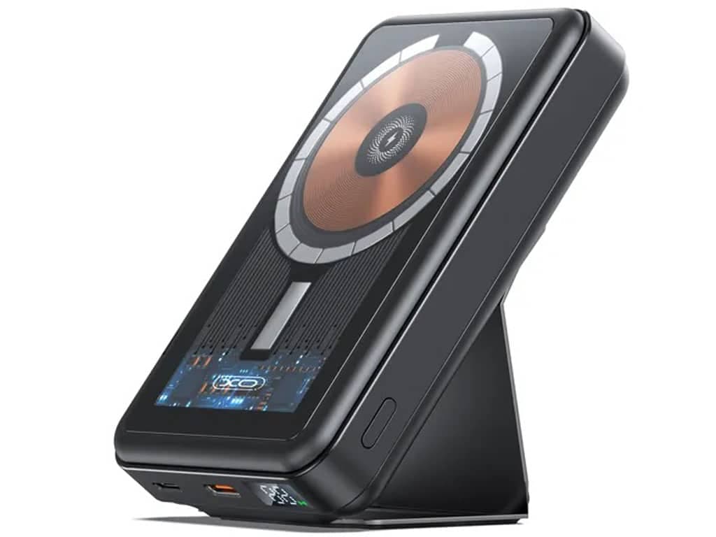 پاوربانک بی سیم شارژ سریع 15 وات 10000 ایکس او XO PR202 Magnetic Wireless Charging Fast Charging Power Bank — تصویر ۴