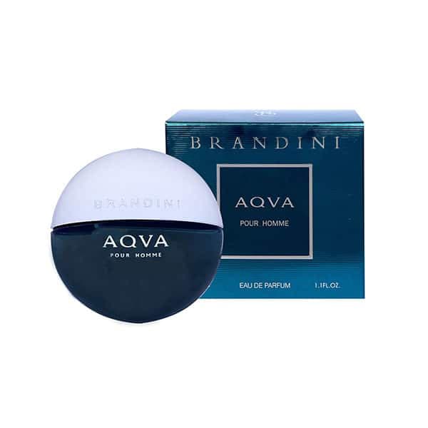 عطر کوچک مردانه برندینی BRANDINI رایحه آکوا بلغاری AQVA حجم 33 میلی لیتر