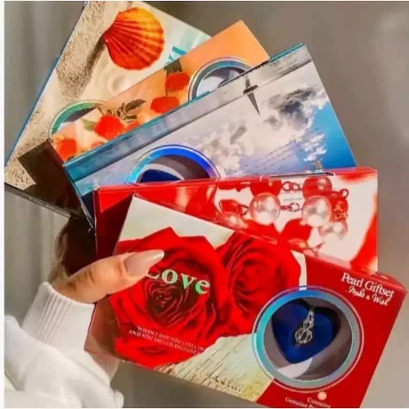 گردنبند مروارید عشق، مروارید طبیعی و گردنبند صدف وارداتی — تصویر ۲