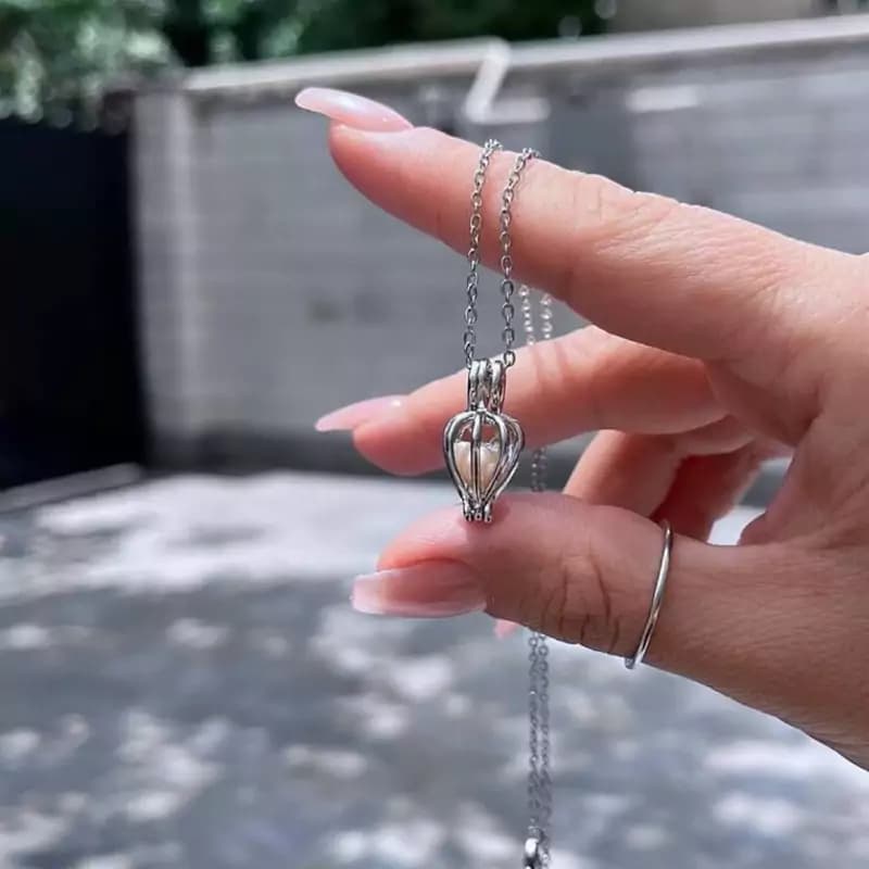 گردنبند مروارید عشق و گردنبند تن ماهی شیک و خاص — تصویر ۴