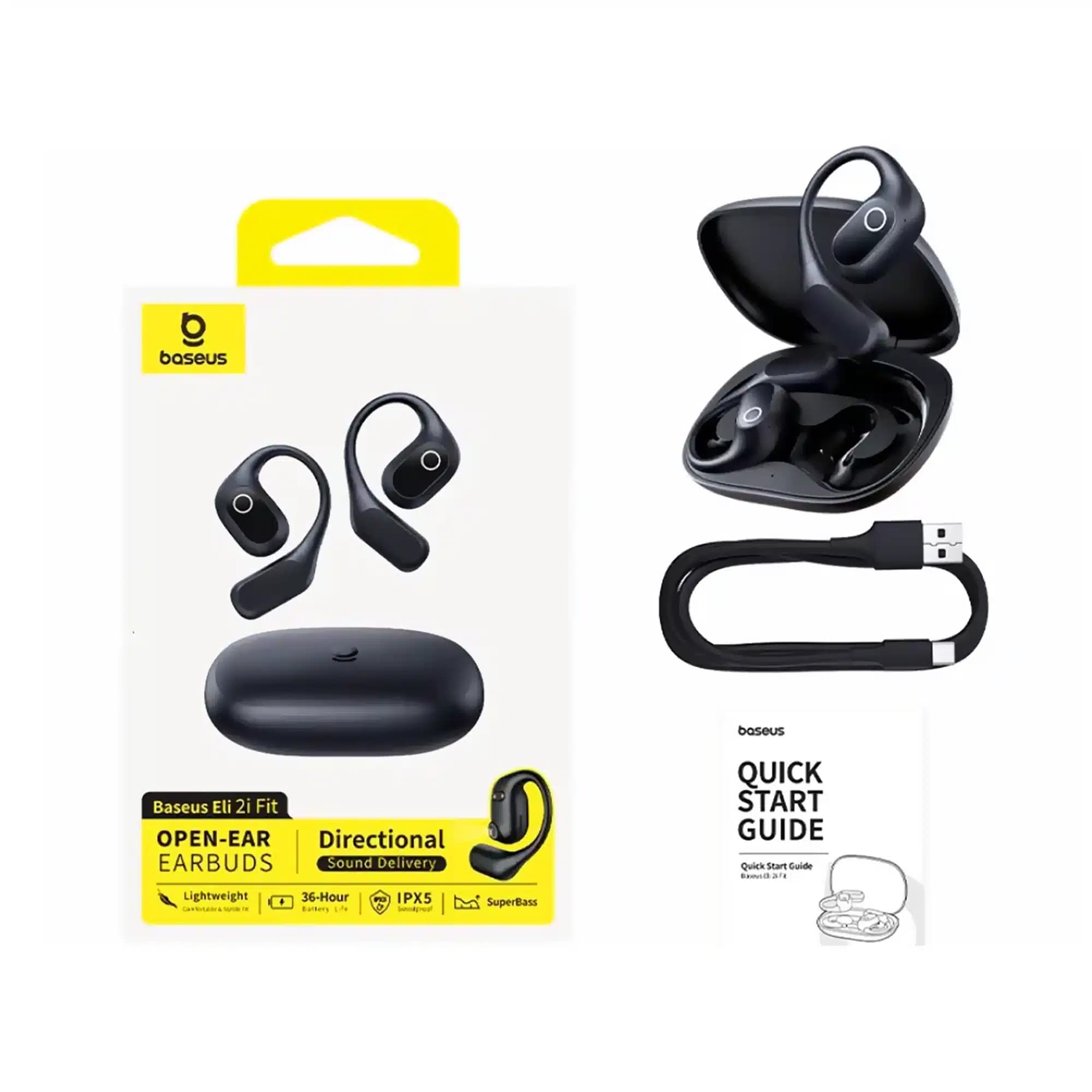 هندزفری بلوتوث القایی بیسوس Baseus Eli 2i Fit Open-Ear — تصویر ۵