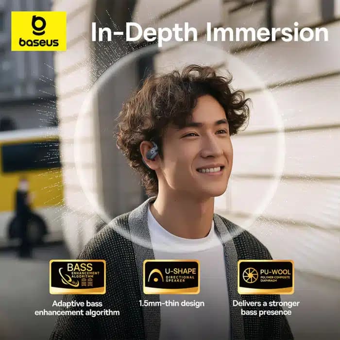 هندزفری بلوتوث القایی بیسوس Baseus Eli 2i Fit Open-Ear — تصویر ۸