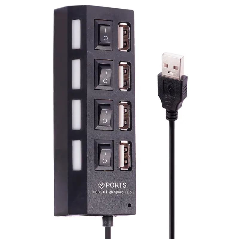 هاب ۴ پورت USB 2.0 کلید دار