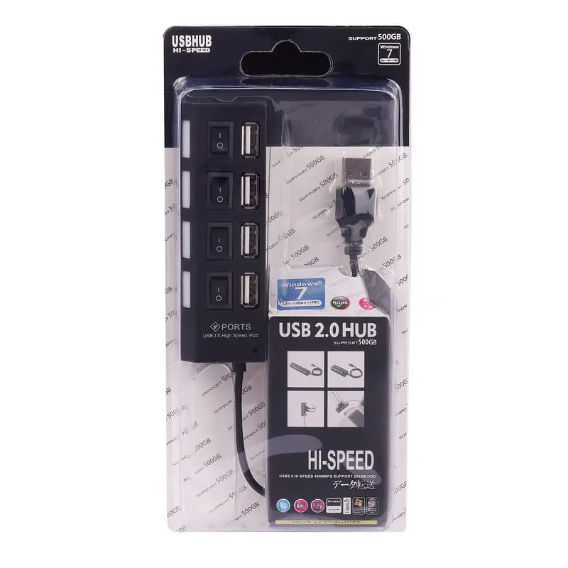 هاب ۴ پورت USB 2.0 کلید دار — تصویر ۴