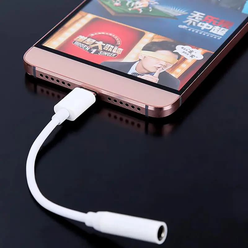 کابل تبدیل Type-C به AUX اورجینال اندازه 10cm — تصویر ۲