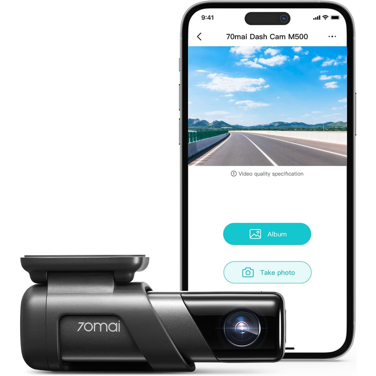 دوربین ثبت وقایع خودرو 128 گیگابایت شیائومی 70mai M500 — تصویر ۵