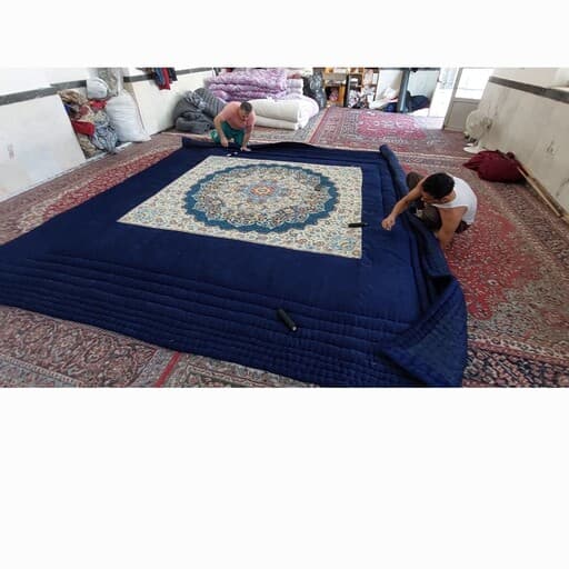 لحاف کرسی ترمه دست‌دوز 4×4 متر | خرید محصول درجه یک و سنتی — تصویر ۵