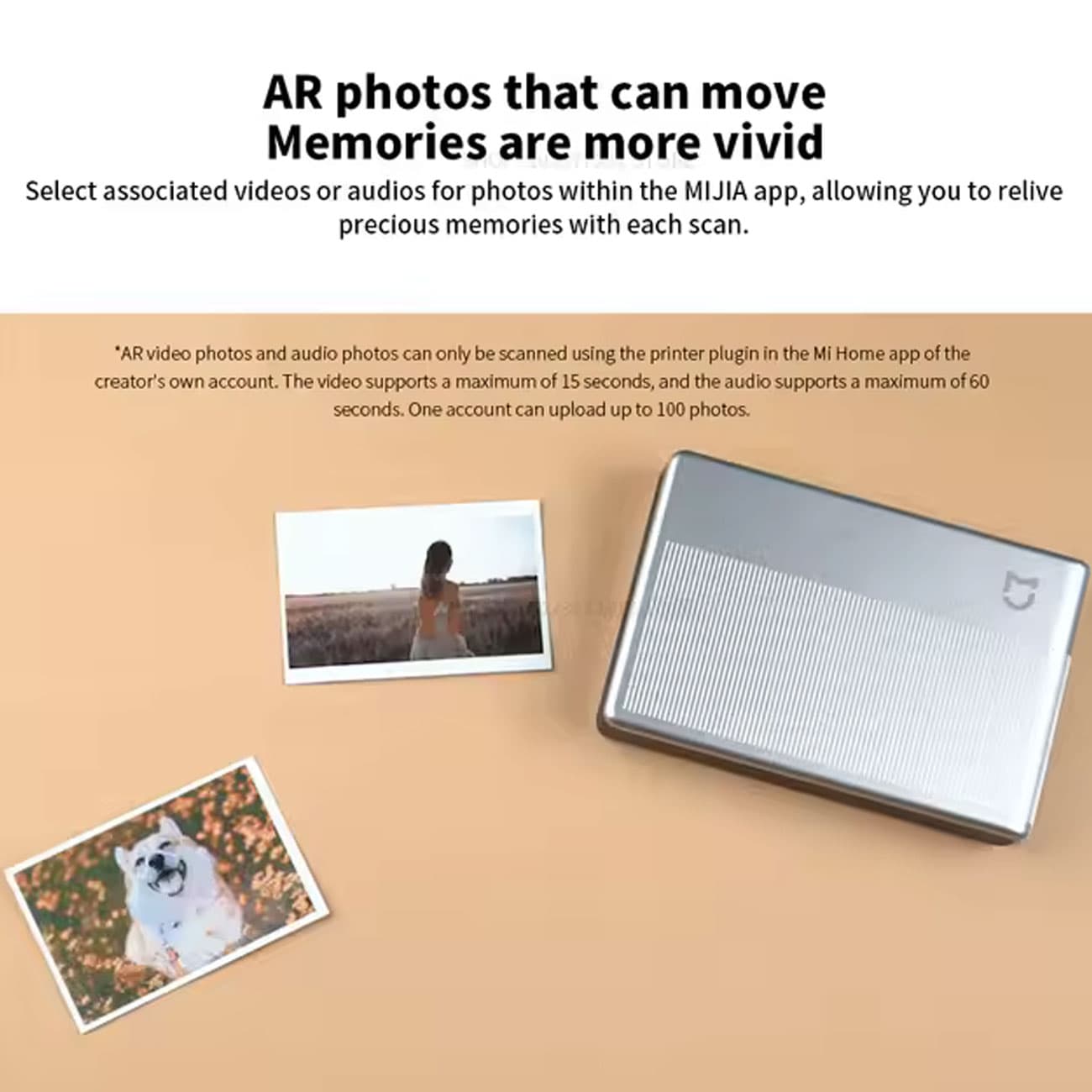 پرینتر حرارتی شارژی شیائومی Xiaomi Mijia مدلMJKDDYJ02HT قابل حمل — تصویر ۴