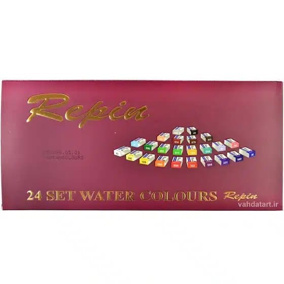 آبرنگ 24 رنگ حرفه اي رپين