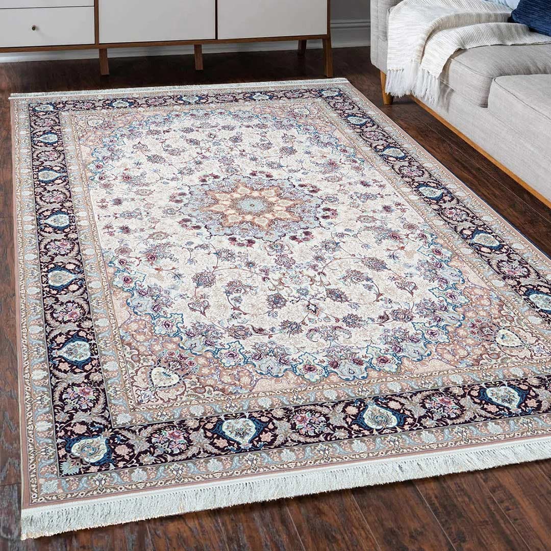 فرش طرح آیمان 1200 شانه غیر برجسته کد 100905 — تصویر ۸