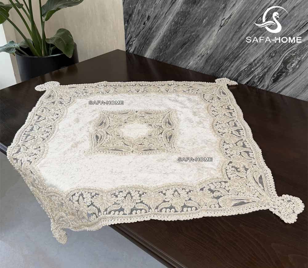 ست رومیزی پاشا 5 تکه منجوق طرح نگارین — تصویر ۳