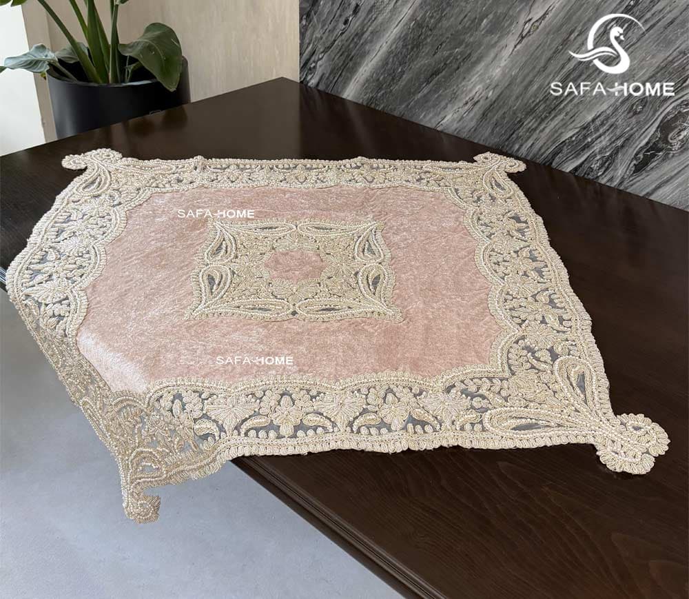 ست رومیزی پاشا 5 تکه منجوق طرح نگارین — تصویر ۴