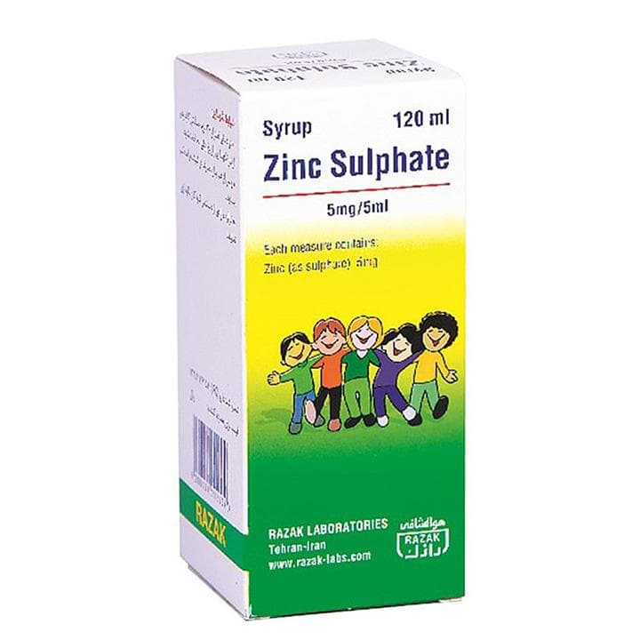 شربت زینک سولفات 5 میلی گرم