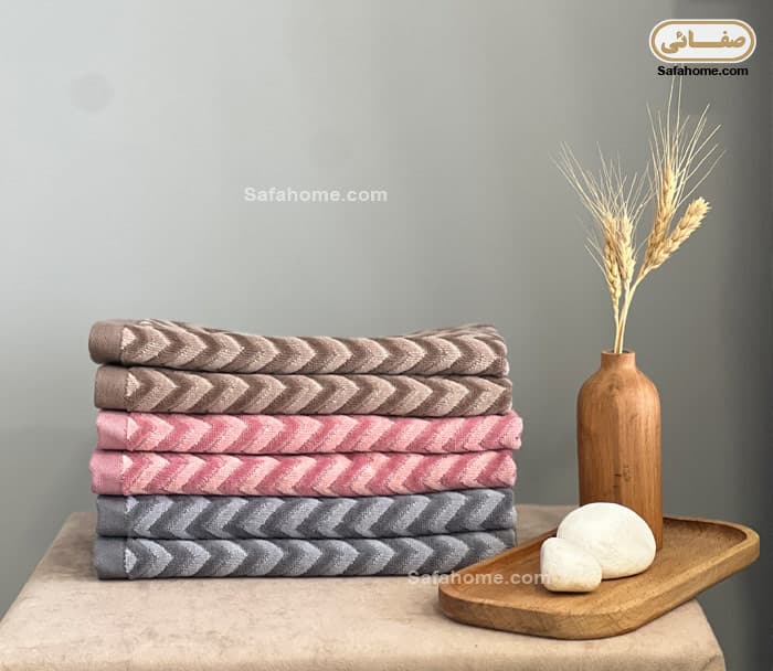حوله دستی طرح ونیز آذرریس 40×80 سانتی متر