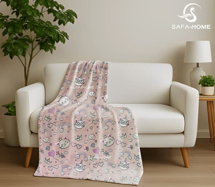 پتو دو نفره مسافرتی شبنما طرح لوپی