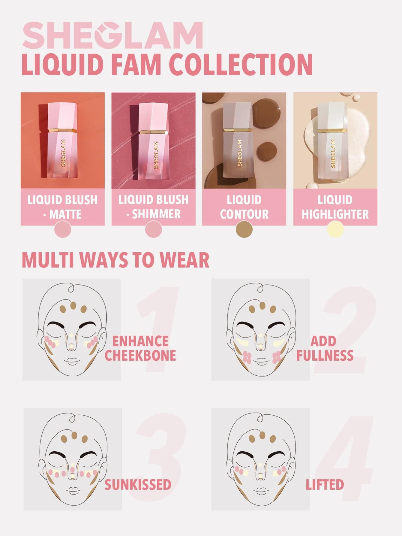 رژ گونه مایع مات شیگلم رنگ Love Cake حجم 5.2ml — تصویر ۶