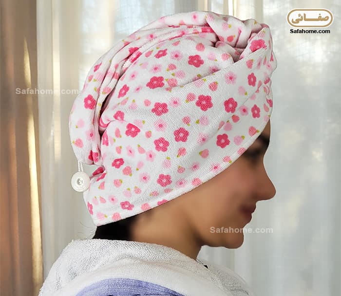 کلاه حمام هندی پودایران طرح پارادایس — تصویر ۵