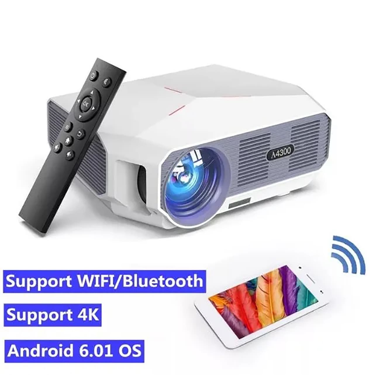 ویدئو پروژکتور هوشمند آرتاکو RTAKO مدل A4300 Pro+ Ultra — تصویر ۷