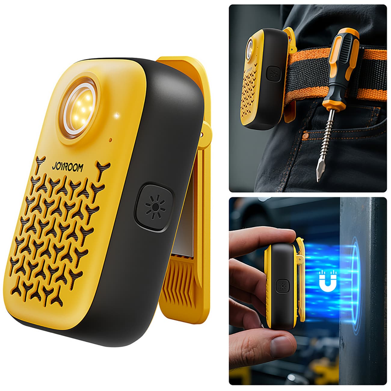 اسپیکر بلوتوثی جویروم JOYROOM مدل JR-MS03 با گیره اتصال — تصویر ۲