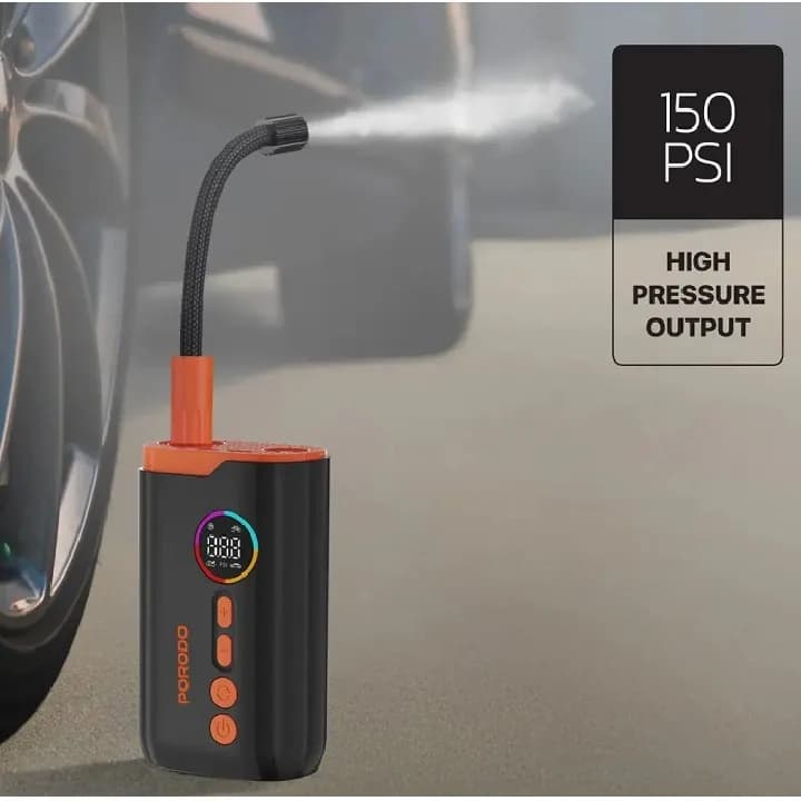 کمپرسور باد پرودو مدل Porodo PD-LFST181 Lifestyle Air Inflator — تصویر ۶