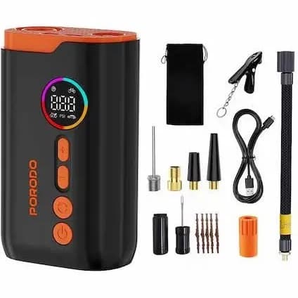 کمپرسور باد پرودو مدل Porodo PD-LFST181 Lifestyle Air Inflator — تصویر ۳