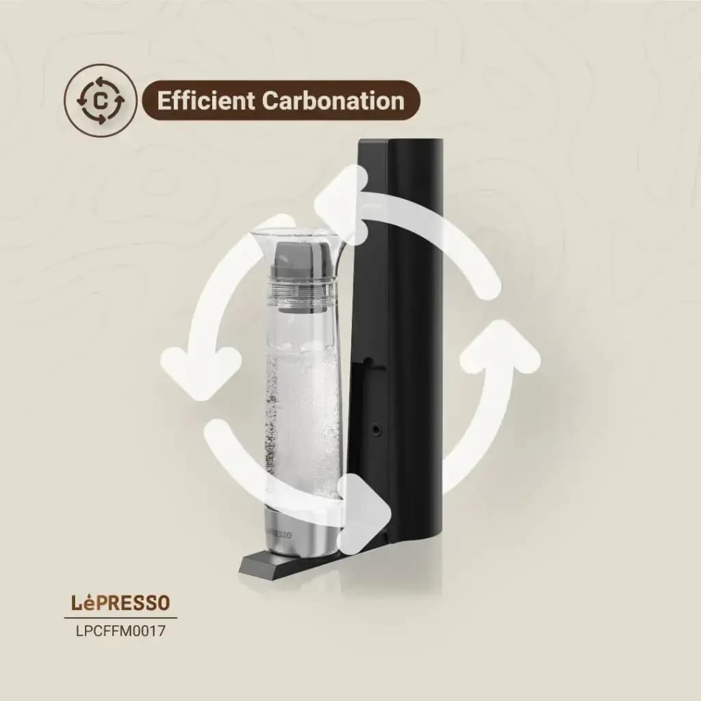 دستگاه سوداساز لپرسو مدل Lepresso Carbonator Instant Sparkling Water 800mL LPCFFM0017 — تصویر ۴