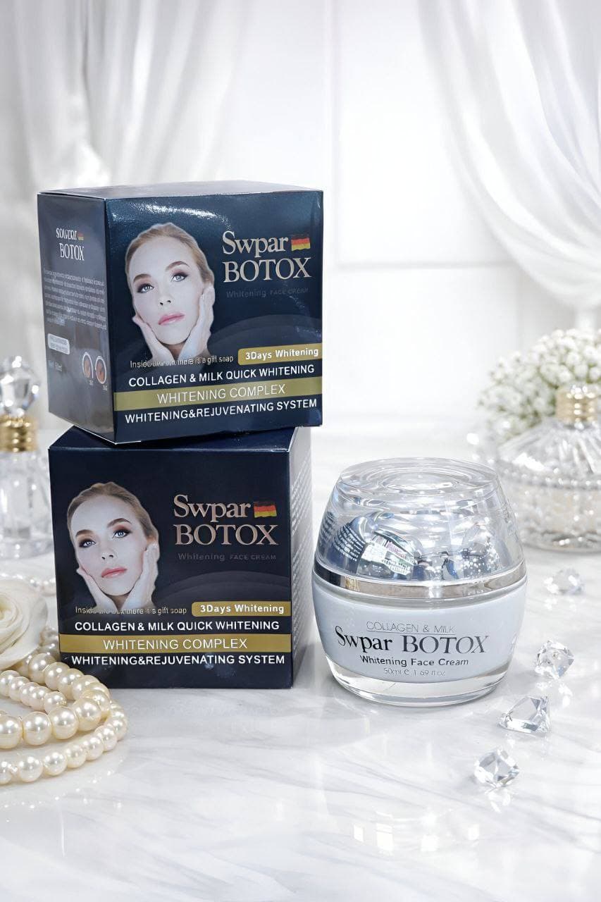 کرم بوتاکس طبیعی برای پُر شدن و چاقی صورت سوپر بوتاکس Swpar Botax حجم 150 میل — تصویر ۵