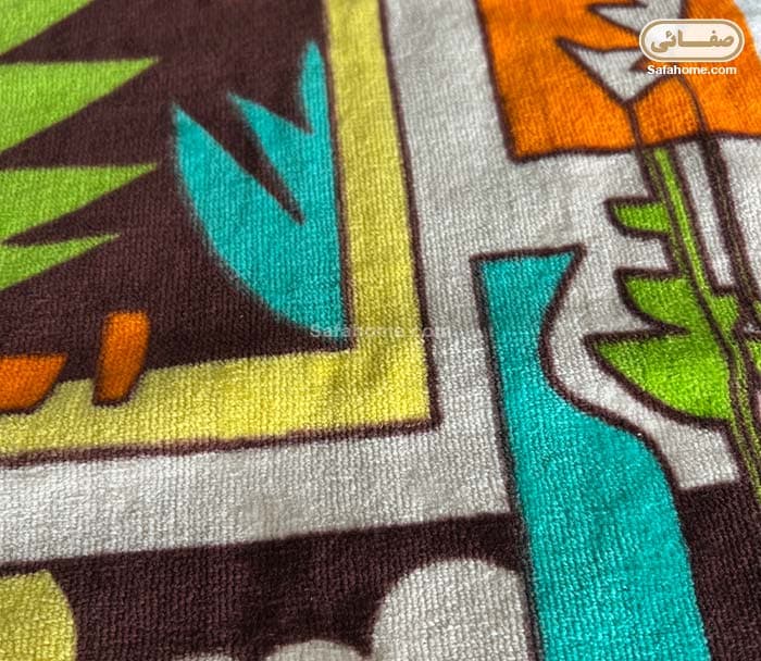 حوله دستی طرح گل و پنجره پودیران 30×60 سانتی متر — تصویر ۵