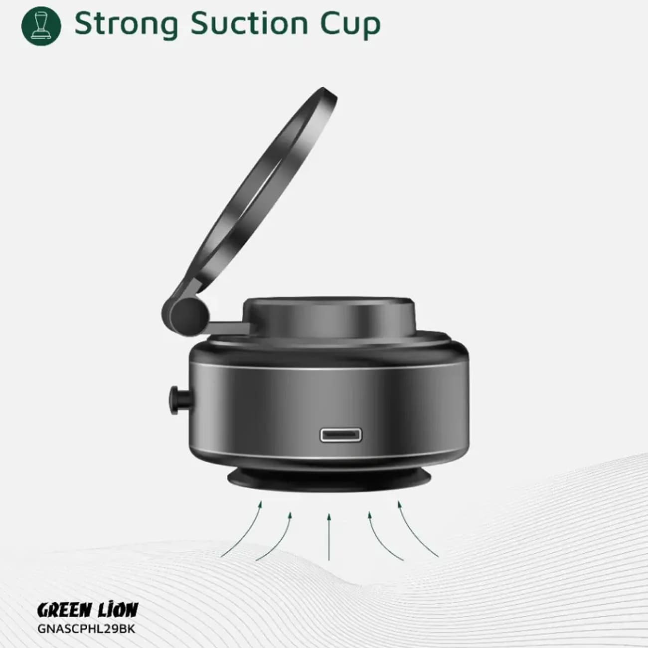 هولدر مگنتی وکیومی خودرو گرین لاین Green Lion مدل GX-29 — تصویر ۵